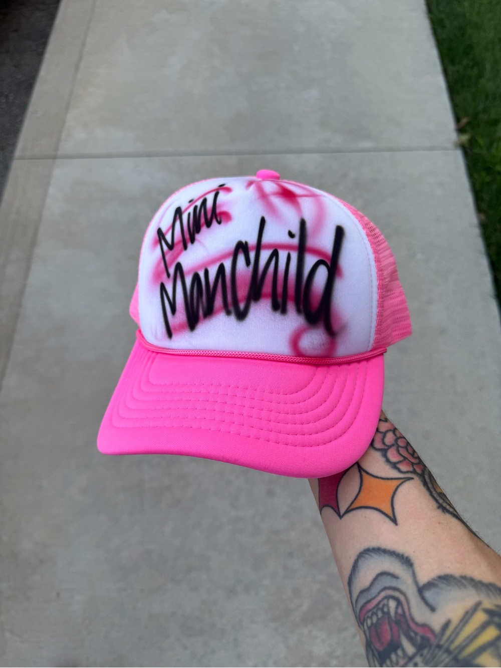 Mini Man Child Airbrush Trucker